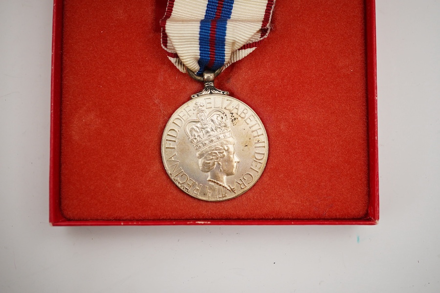 A collection of medal related items, etc., including